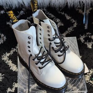 Dr. Martens White Combat Boots